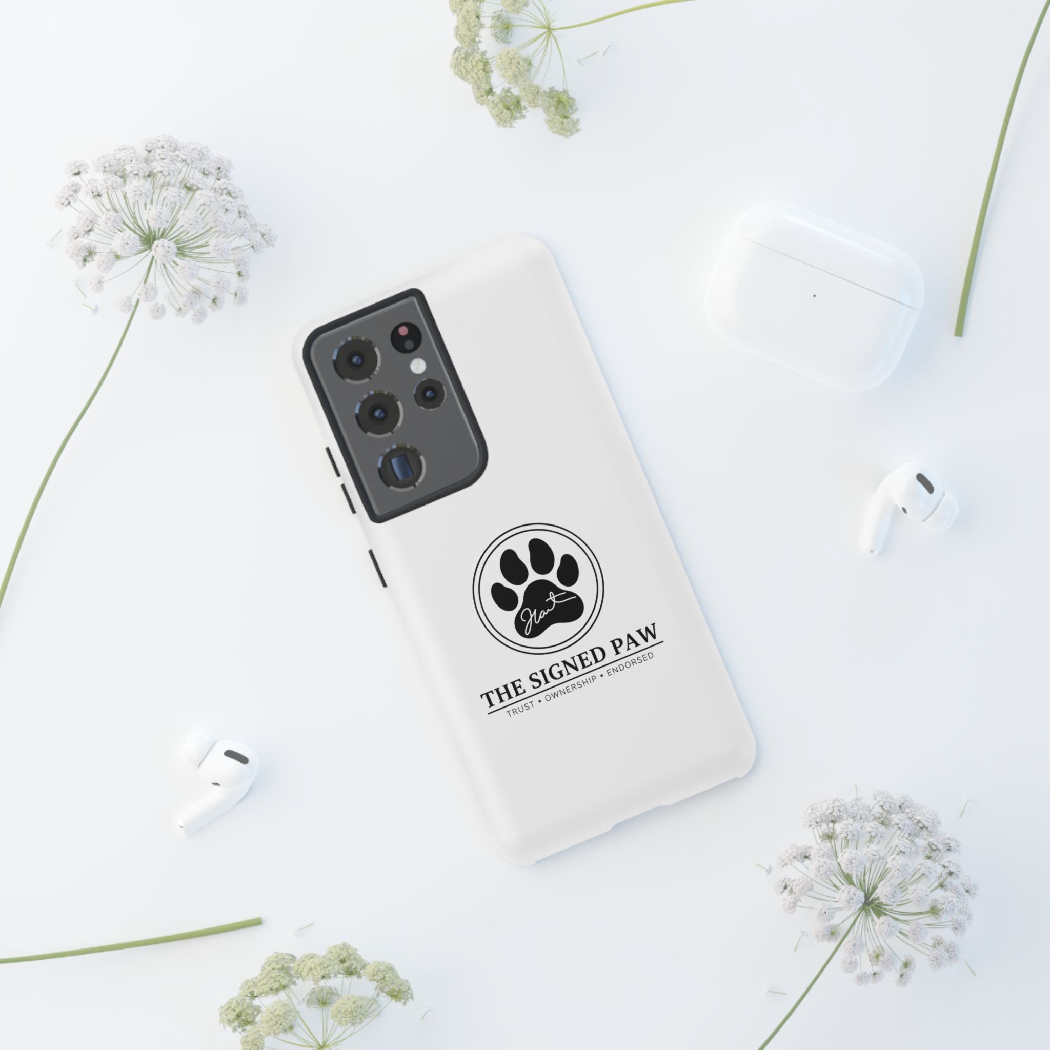 The Signed Paw – Premium Phone Case | CatFather Universe | Luxury Protective Cover