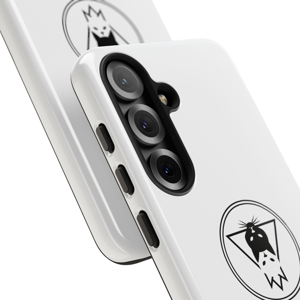 The Reflected Feline Nexus – Luxury Phone Case | The CatFather Collection
