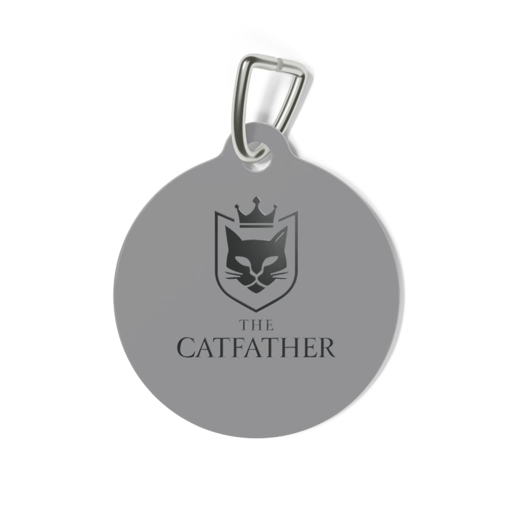 The CatFather™ Royal Emblem Pet Tag — Crown Edition