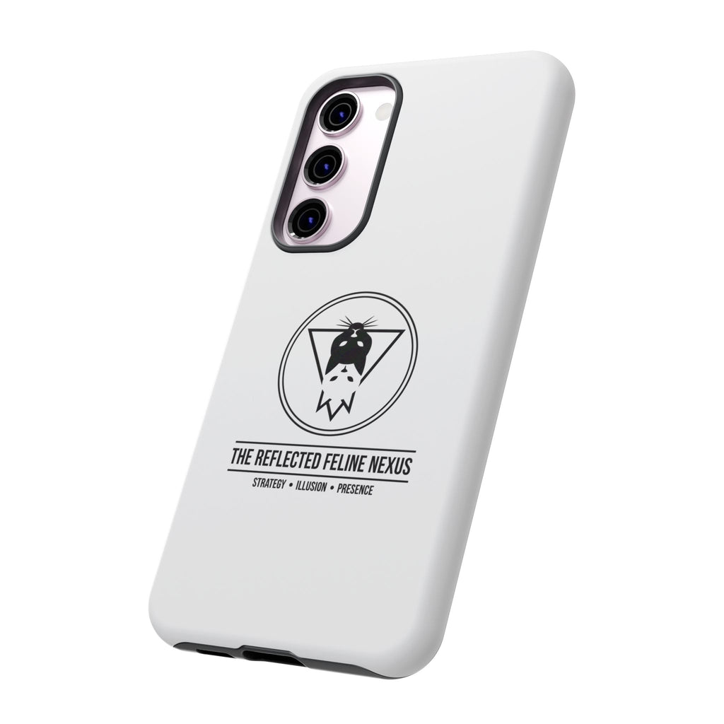 The Reflected Feline Nexus – Luxury Phone Case | The CatFather Collection