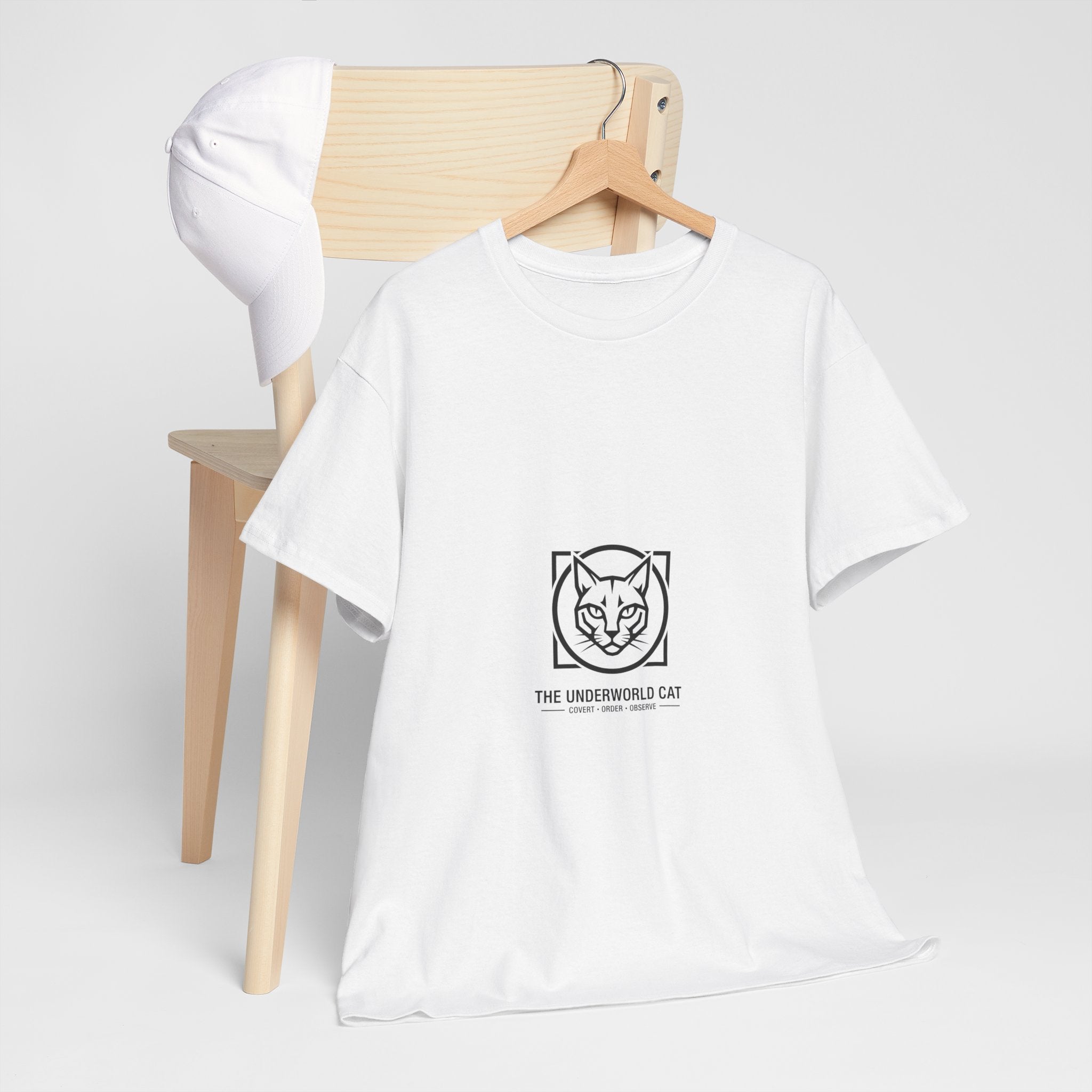 The Underworld Cat Unisex Heavy Cotton Tee | CatFather Universe Original