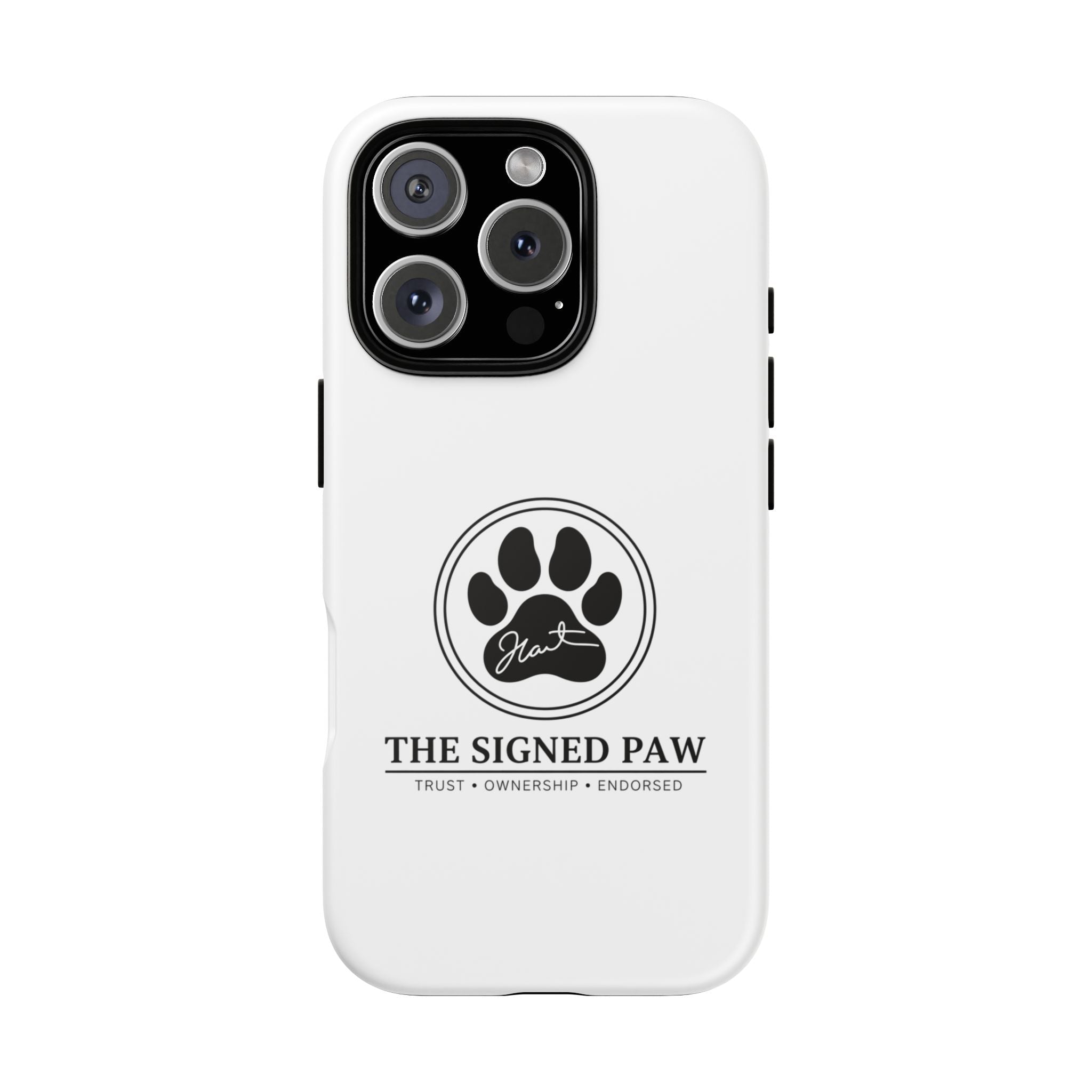 The Signed Paw – Premium Phone Case | CatFather Universe | Luxury Protective Cover