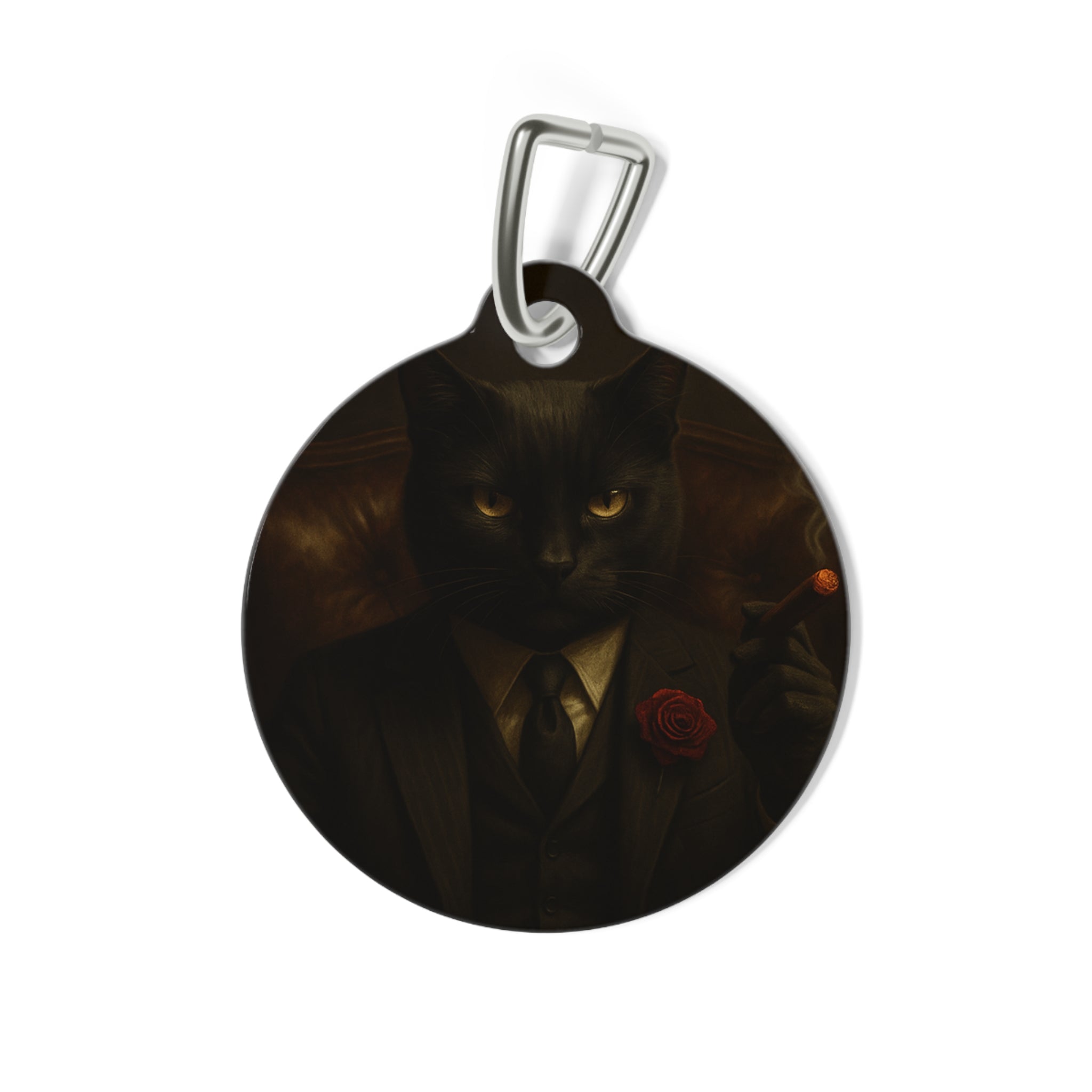 The CatFather™ “Classic Don Tag: The Original Legacy Edition” | Dual-Side Personalized Cinematic Tag