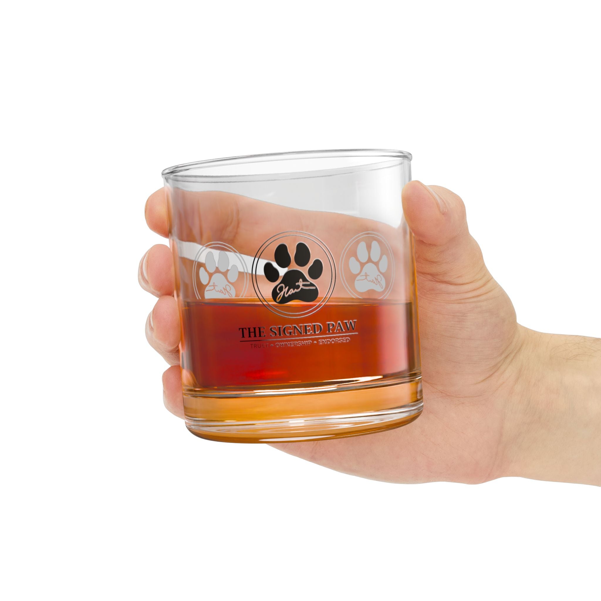 The Signed Paw Glass | CatFather Universe | Premium Mafia Drinkware Collection