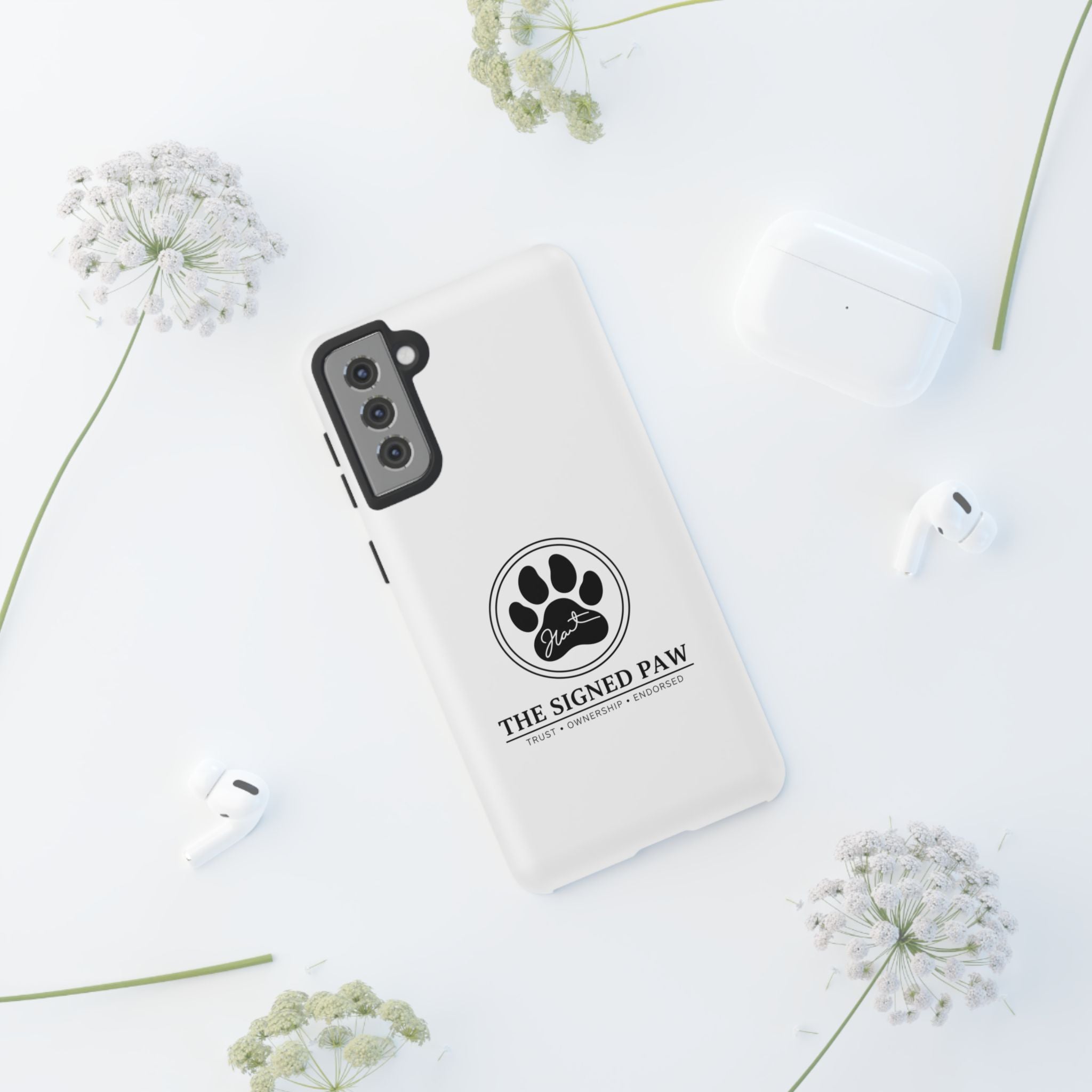 The Signed Paw – Premium Phone Case | CatFather Universe | Luxury Protective Cover