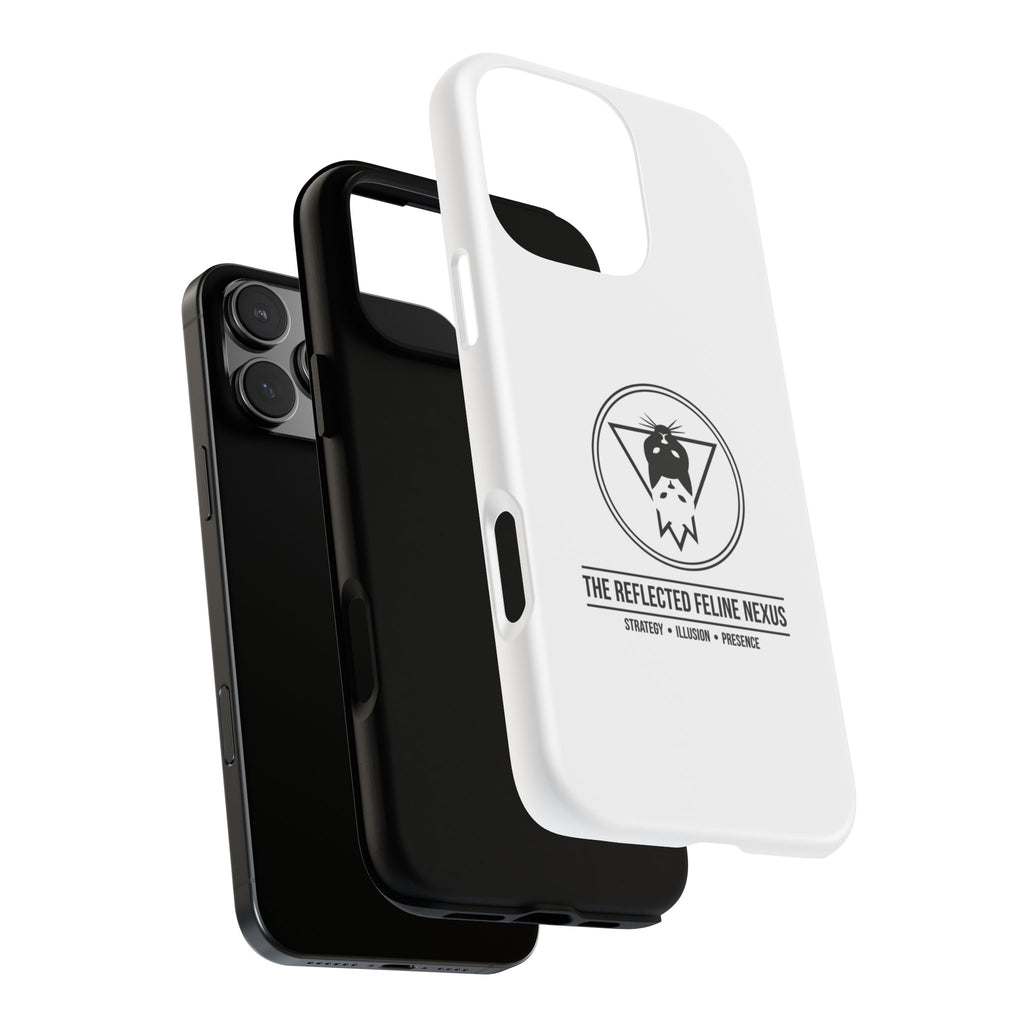 The Reflected Feline Nexus – Luxury Phone Case | The CatFather Collection