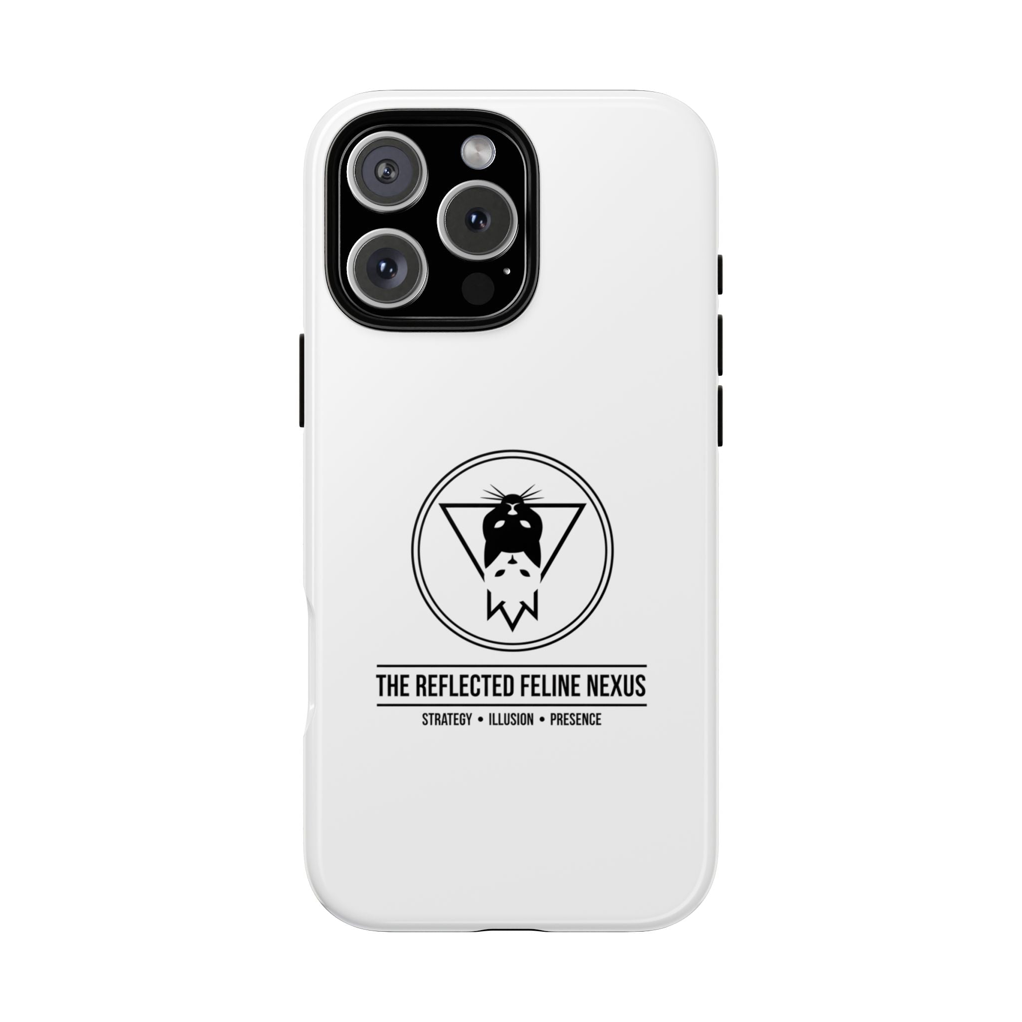The Reflected Feline Nexus – Luxury Phone Case | The CatFather Collection