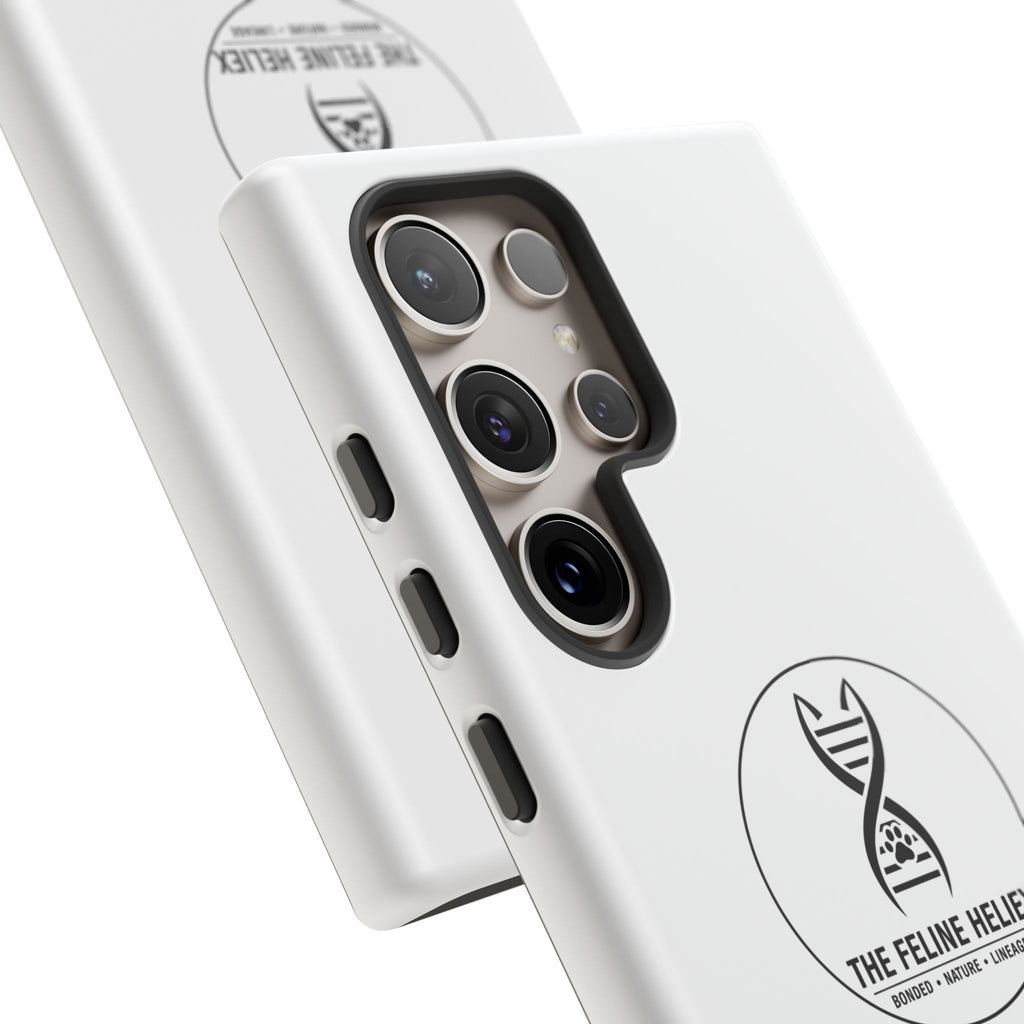 The Feline Heliex – Luxury Dual-Layer Phone Case | The CatFather Genetic Division