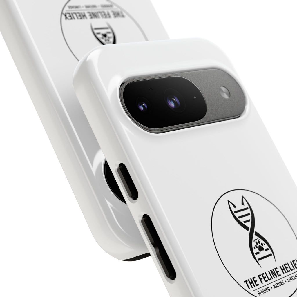 The Feline Heliex – Luxury Dual-Layer Phone Case | The CatFather Genetic Division