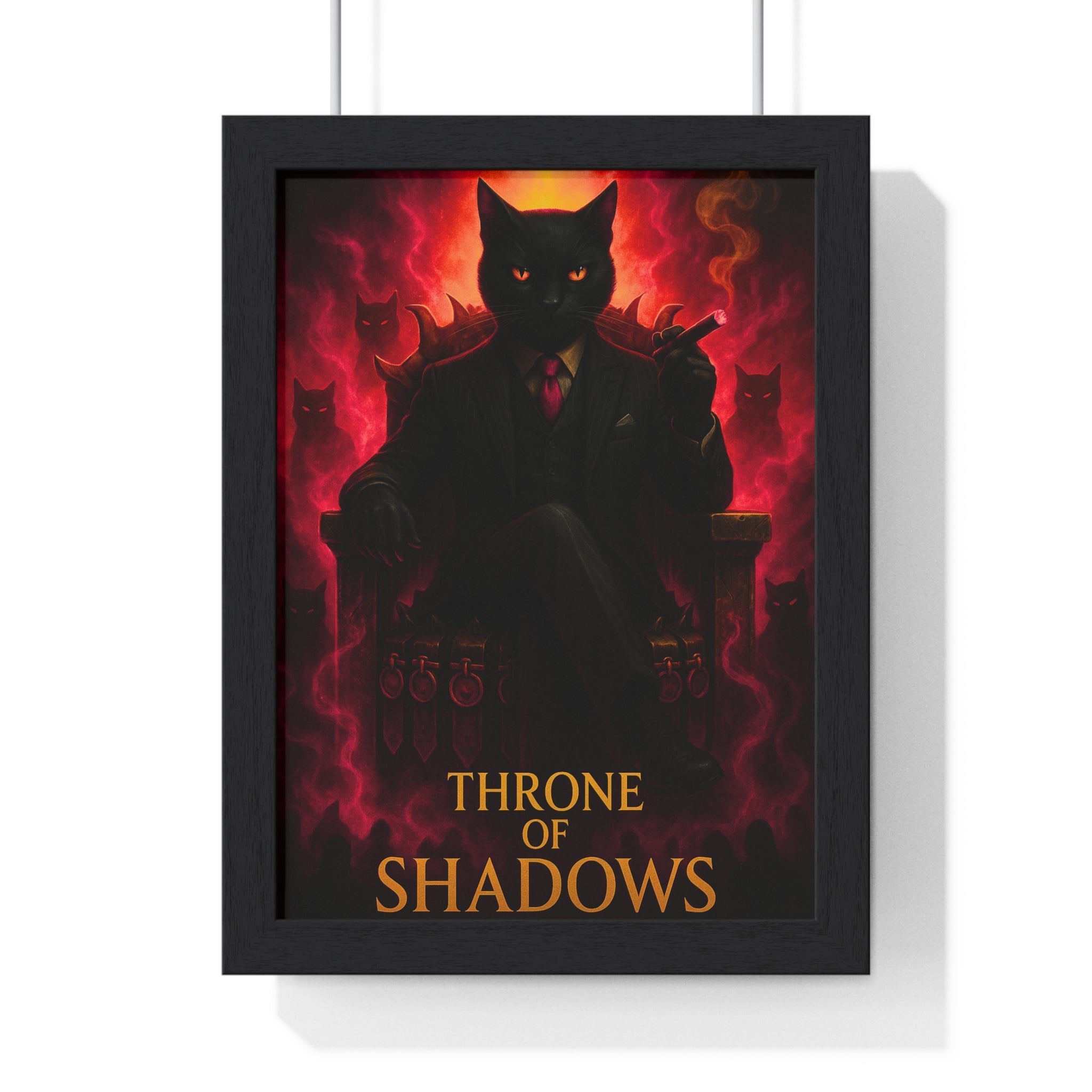 Stylish Cat Art Print, Ideal for Home Decor, Gifts for Cat Lovers, Halloween, Gothic Decor, Unique Wall Art