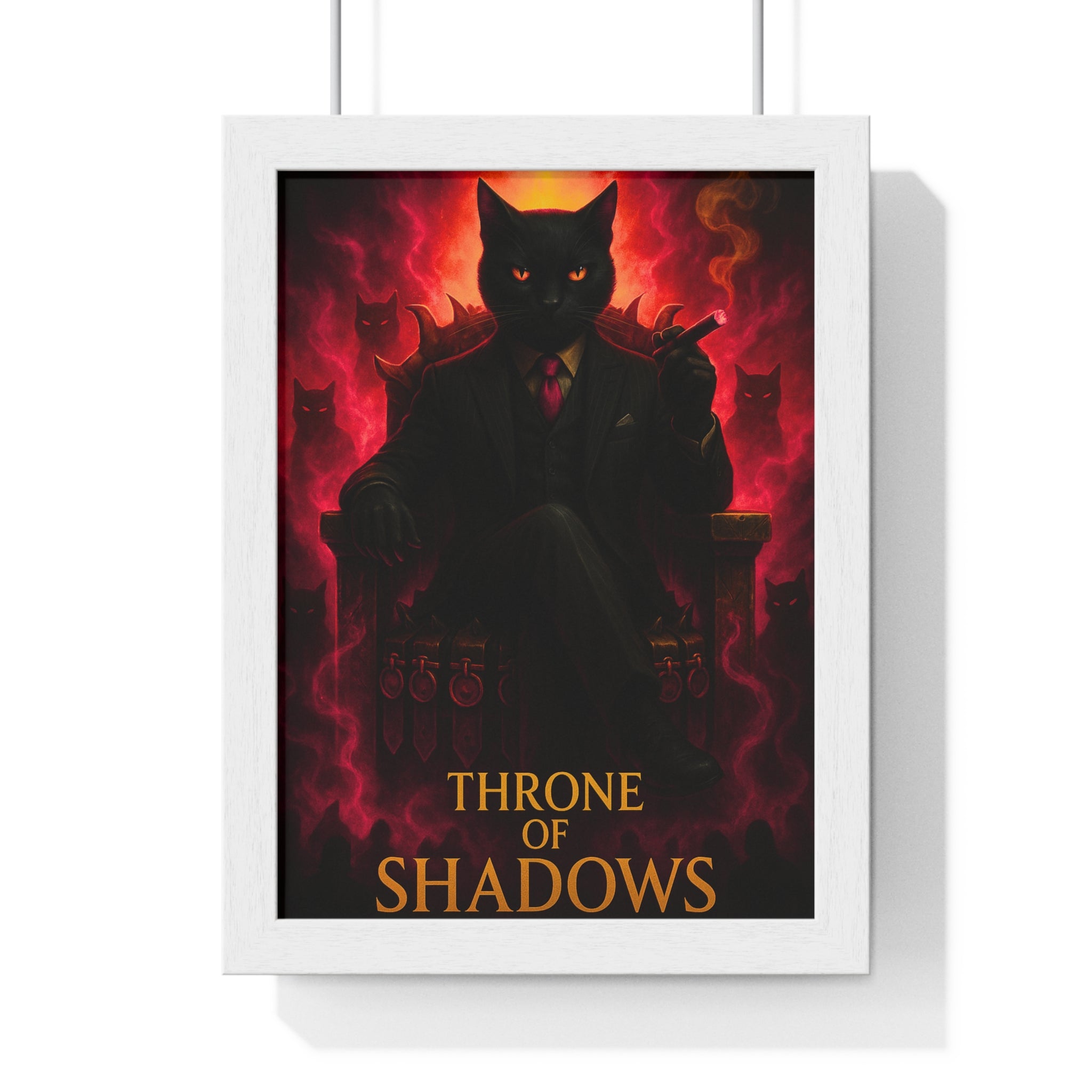 Stylish Cat Art Print, Ideal for Home Decor, Gifts for Cat Lovers, Halloween, Gothic Decor, Unique Wall Art