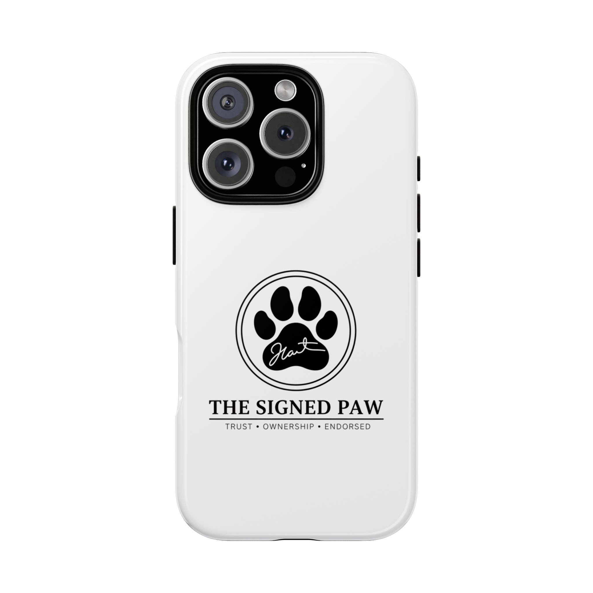 The Signed Paw – Premium Phone Case | CatFather Universe | Luxury Protective Cover