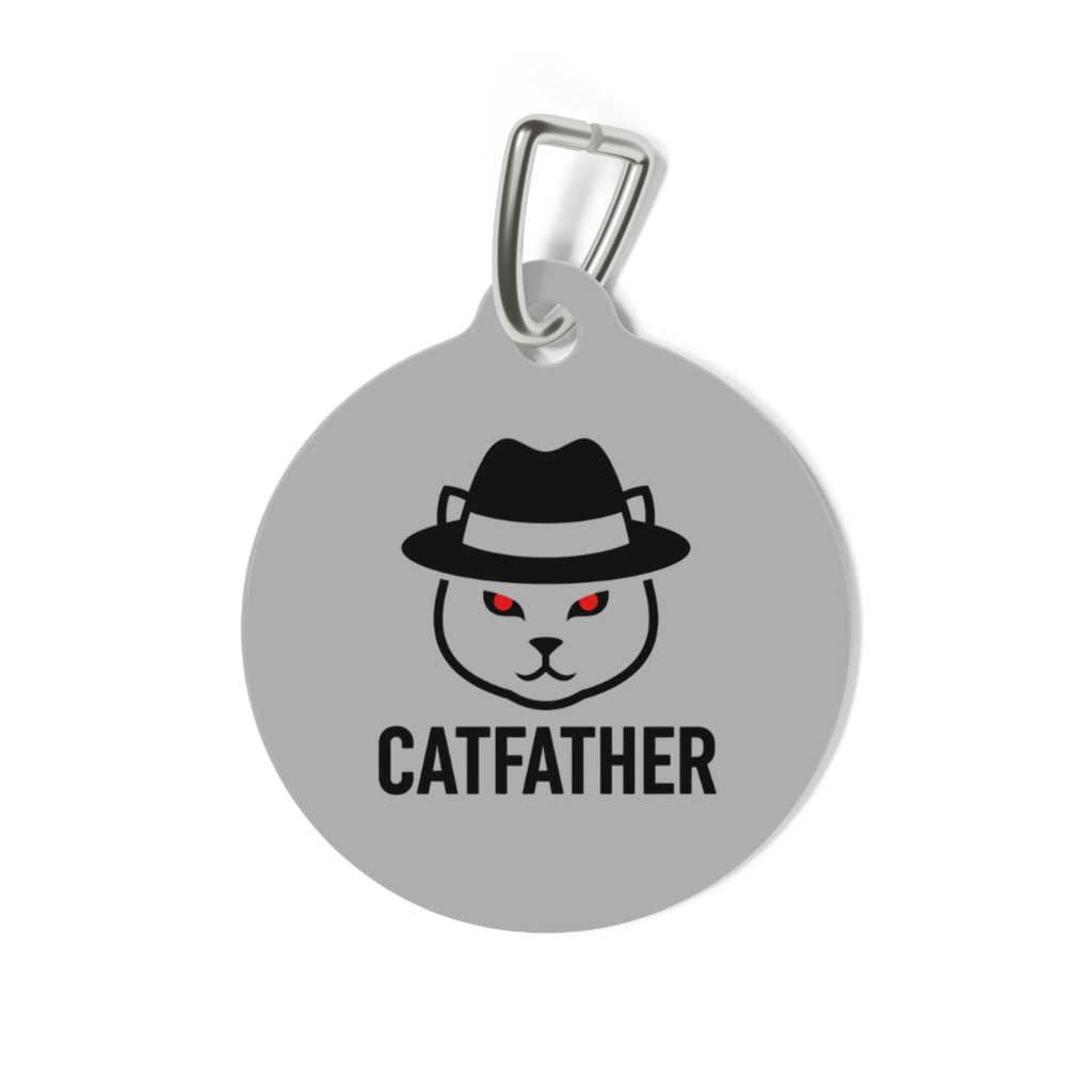 The CatFather™ Premium Pet Tag — Mafia-Inspired Stainless Charm