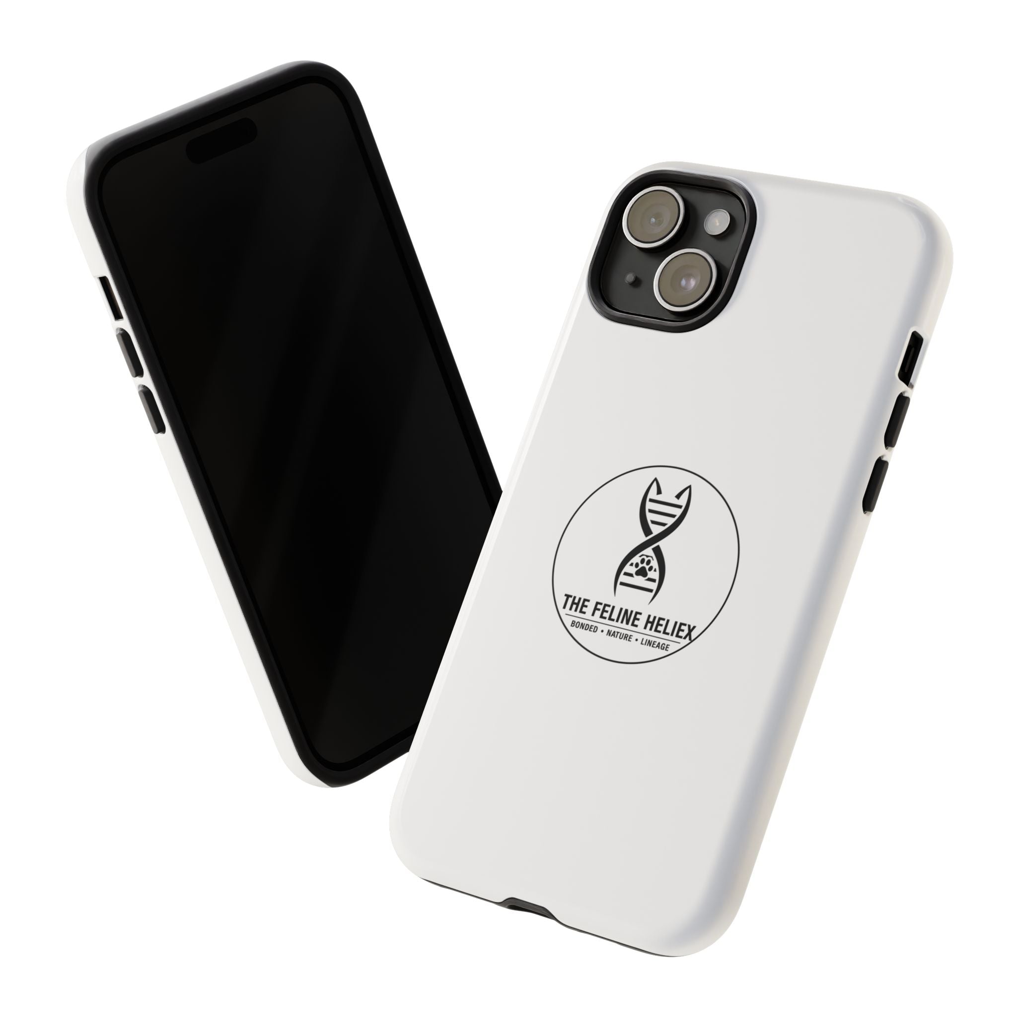 The Feline Heliex – Luxury Dual-Layer Phone Case | The CatFather Genetic Division