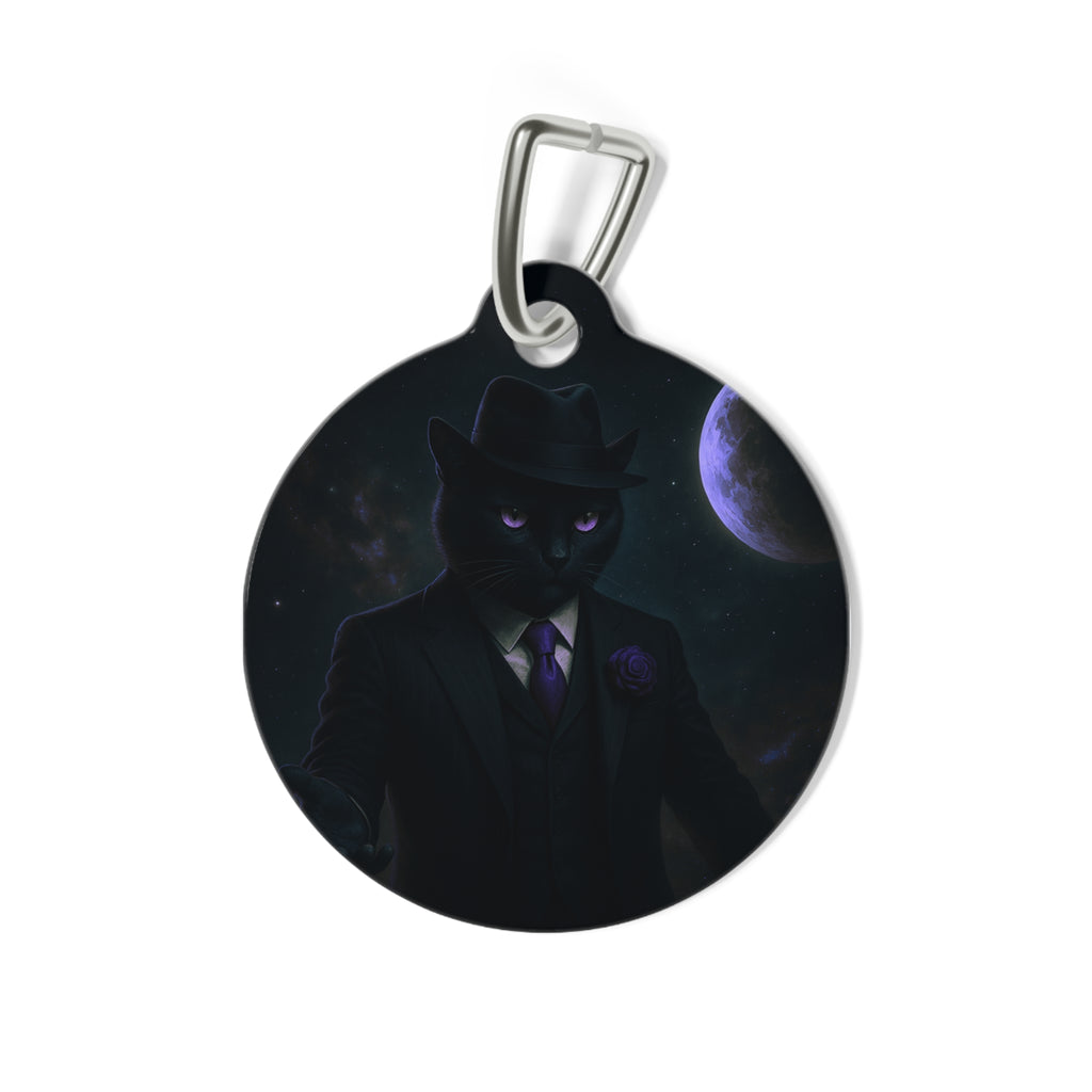 The CatFather™ “Lunar Don Tag: Moonlight Edition” | Dual-Side Personalized Cinematic Tag