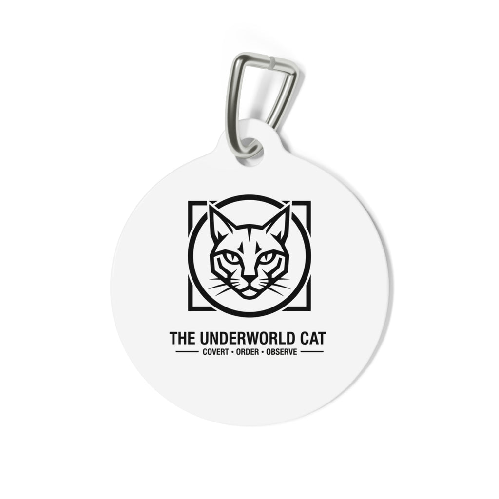 The CatFather™ “The Underworld Cat” Pet Tag — Cunning. Courage. Dominance.