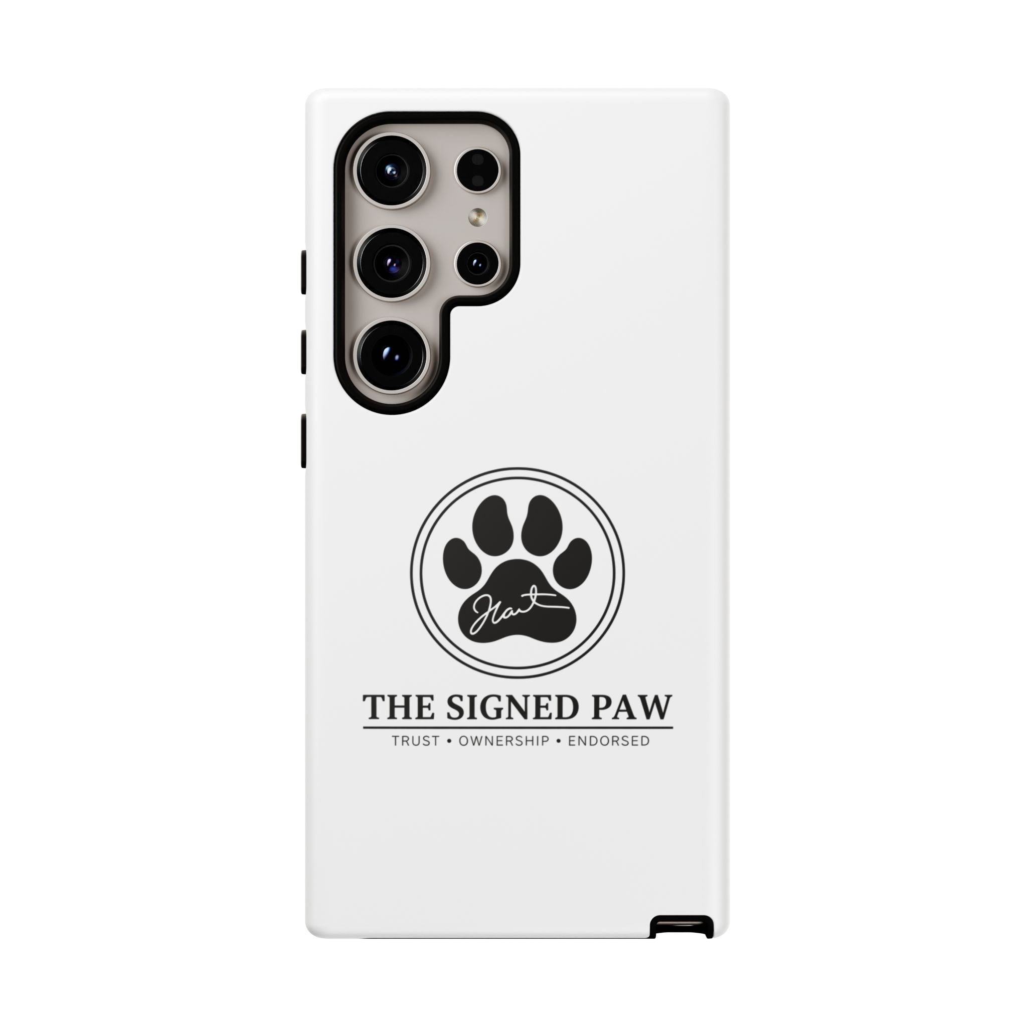 The Signed Paw – Premium Phone Case | CatFather Universe | Luxury Protective Cover