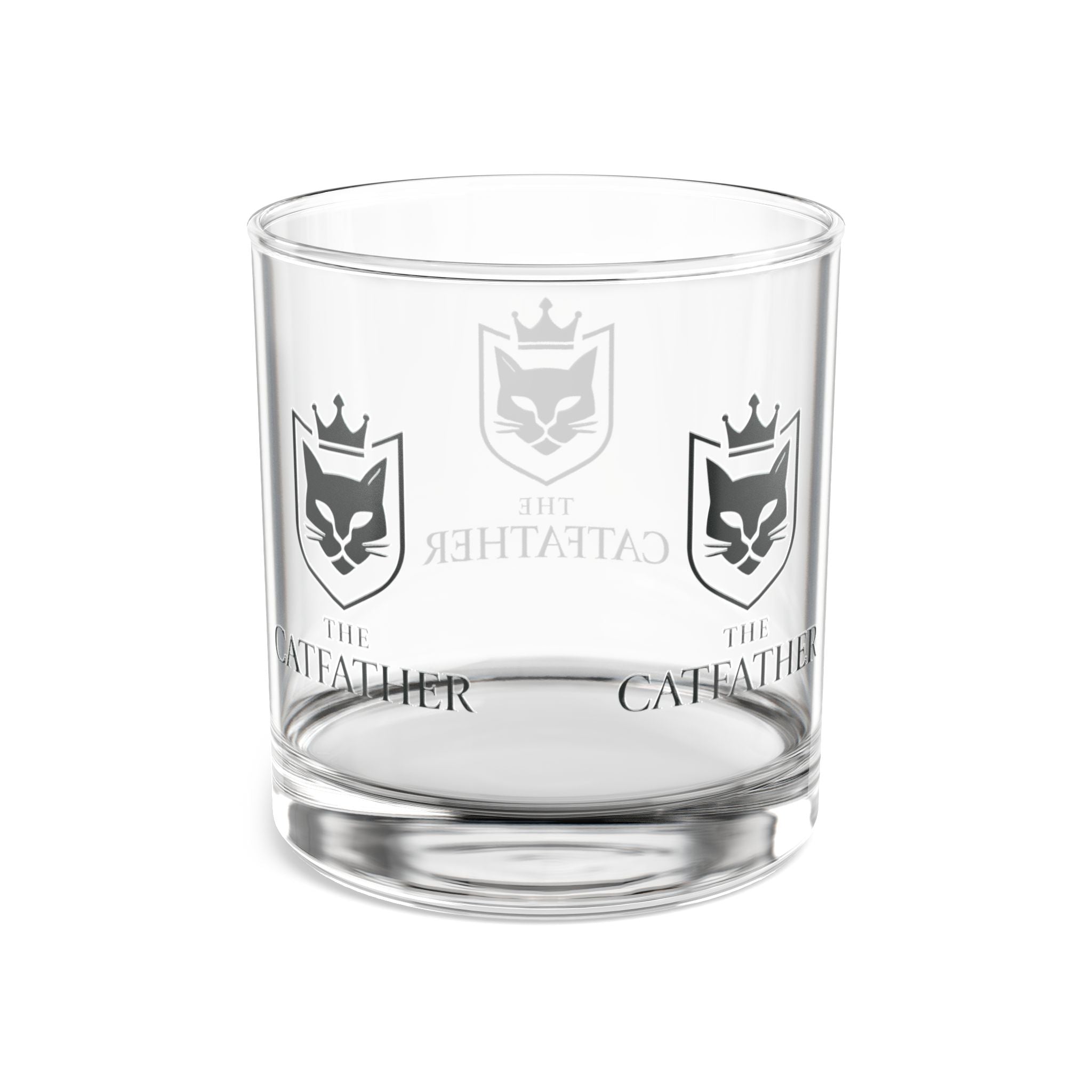 The CatFather Crystal Glass | Mafia Bar Edition | Premium Engraved Luxury Drinkware