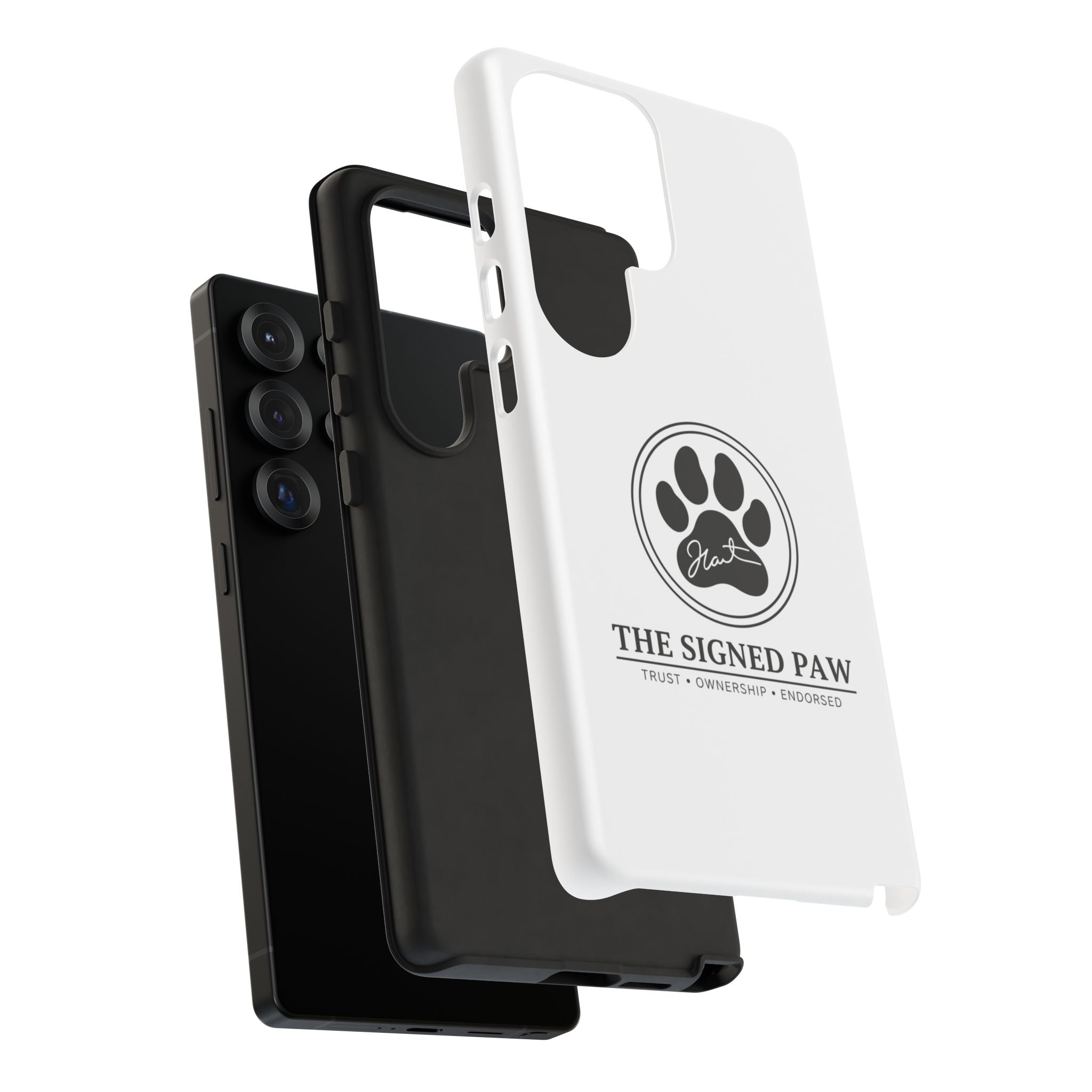 The Signed Paw – Premium Phone Case | CatFather Universe | Luxury Protective Cover