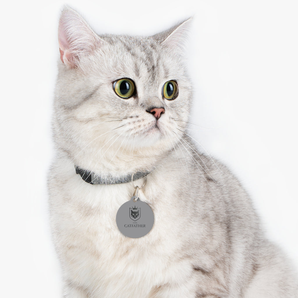 The CatFather™ Royal Emblem Pet Tag — Crown Edition
