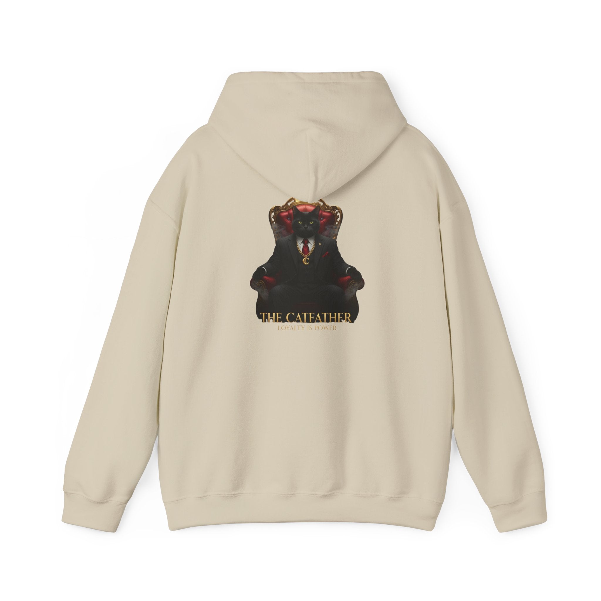 The CatFather Loyalty Edition Hoodie | Silent Power – Beige Mafia Classic