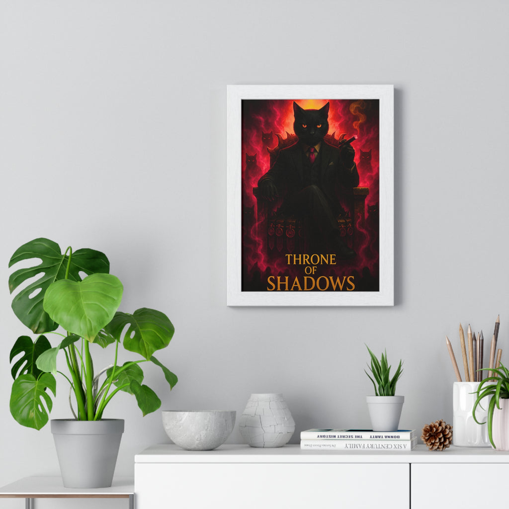 Stylish Cat Art Print, Ideal for Home Decor, Gifts for Cat Lovers, Halloween, Gothic Decor, Unique Wall Art