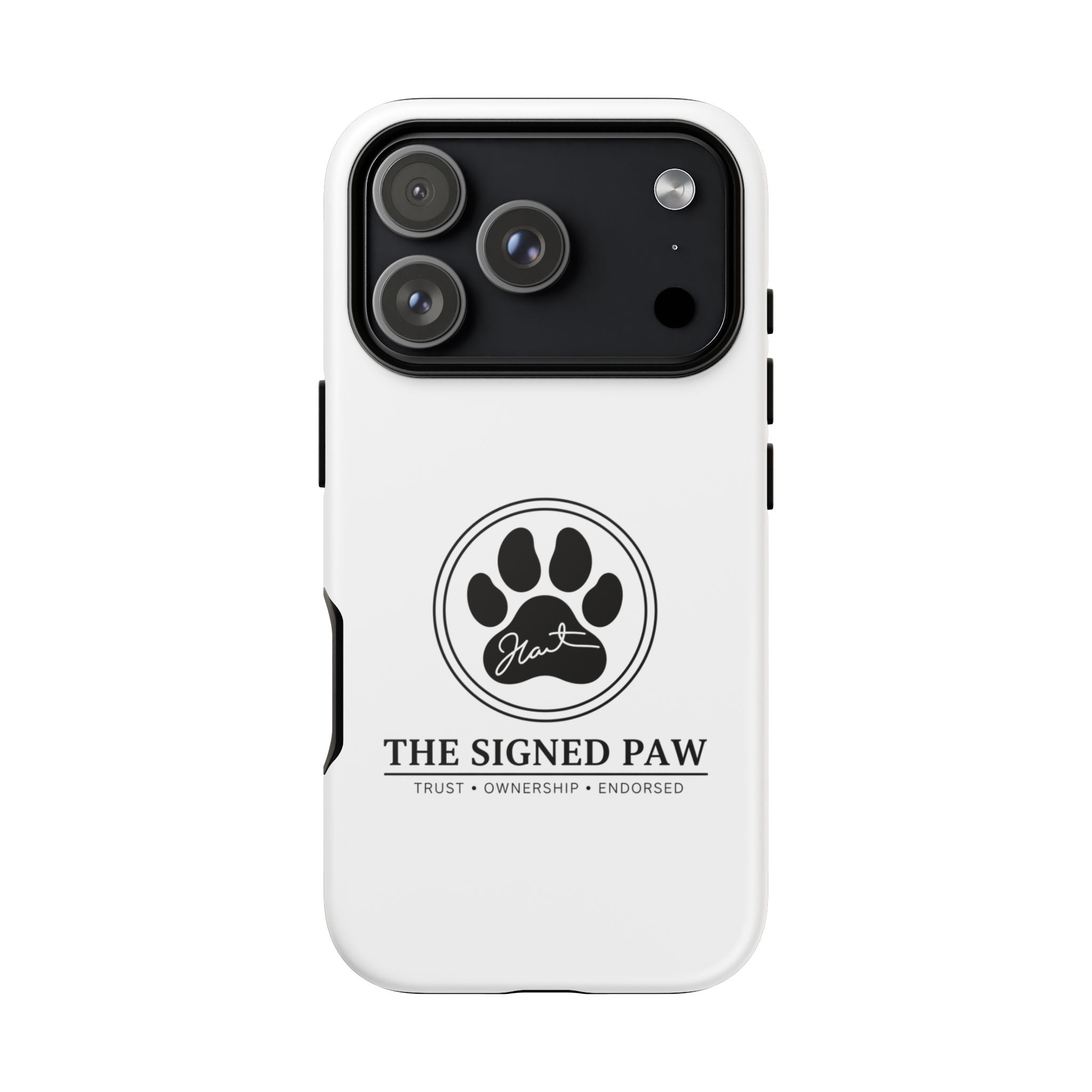 The Signed Paw – Premium Phone Case | CatFather Universe | Luxury Protective Cover
