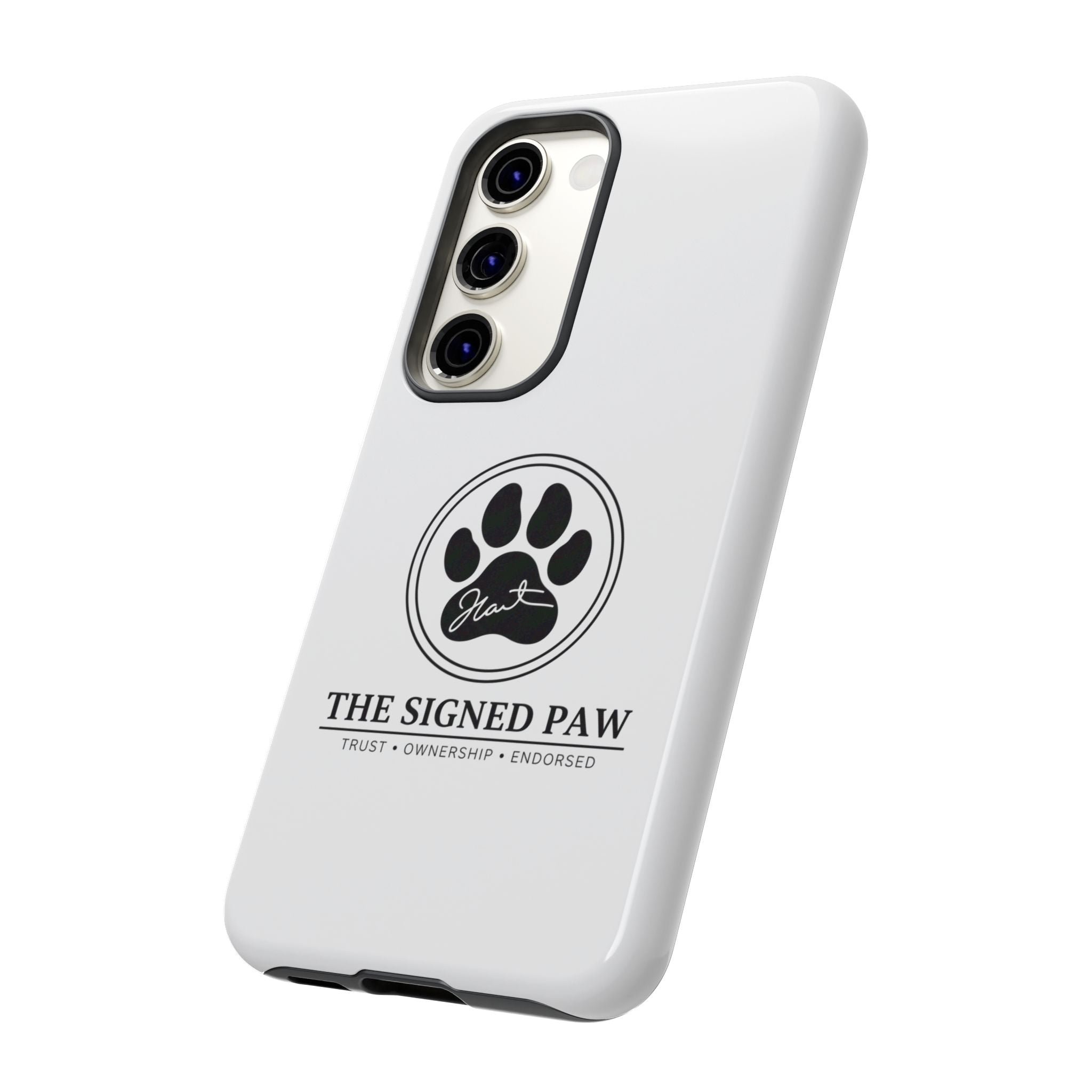 The Signed Paw – Premium Phone Case | CatFather Universe | Luxury Protective Cover