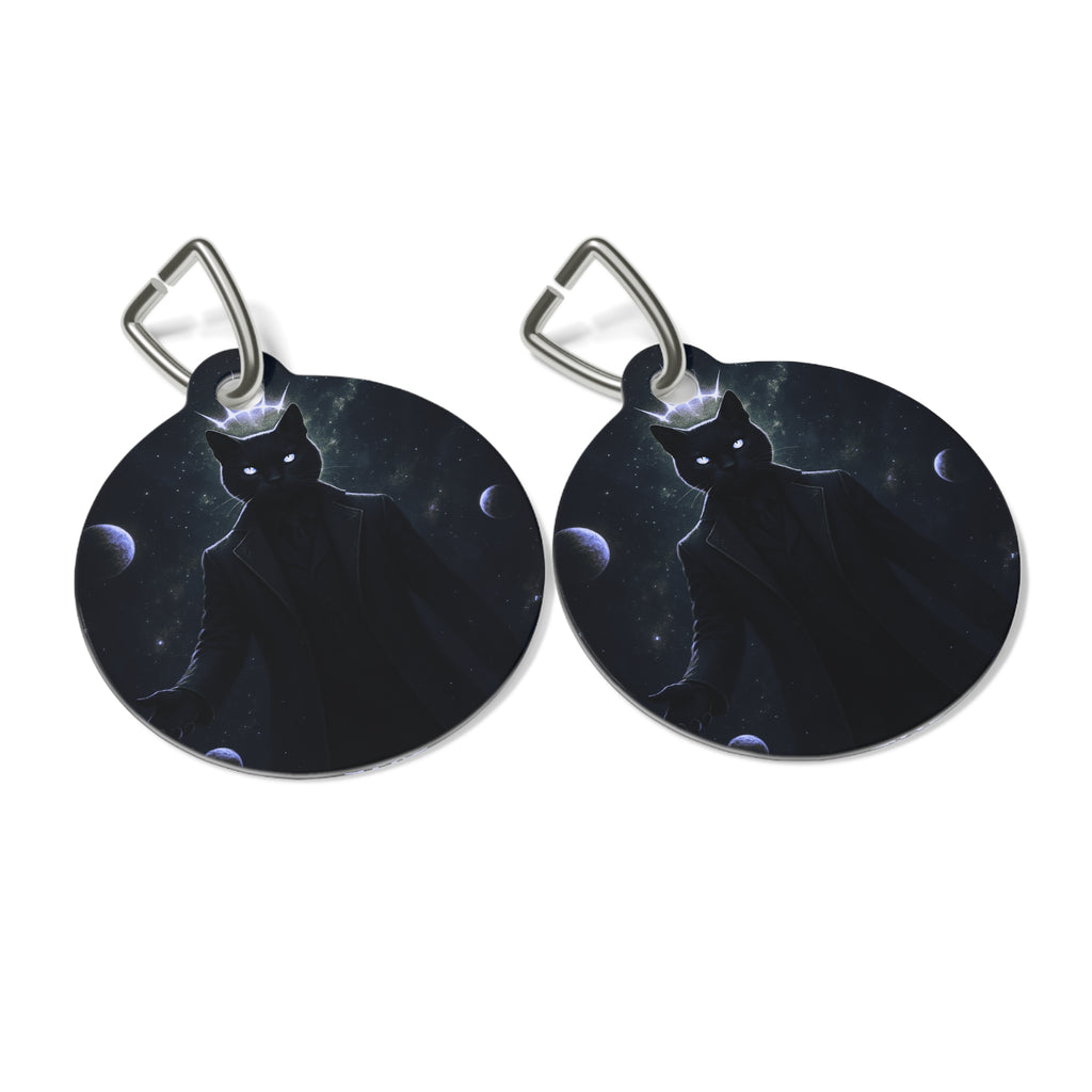 The CatFather™ “Signature Cosmic Don Tag” | Dual-Side Personalized Cinematic Tag