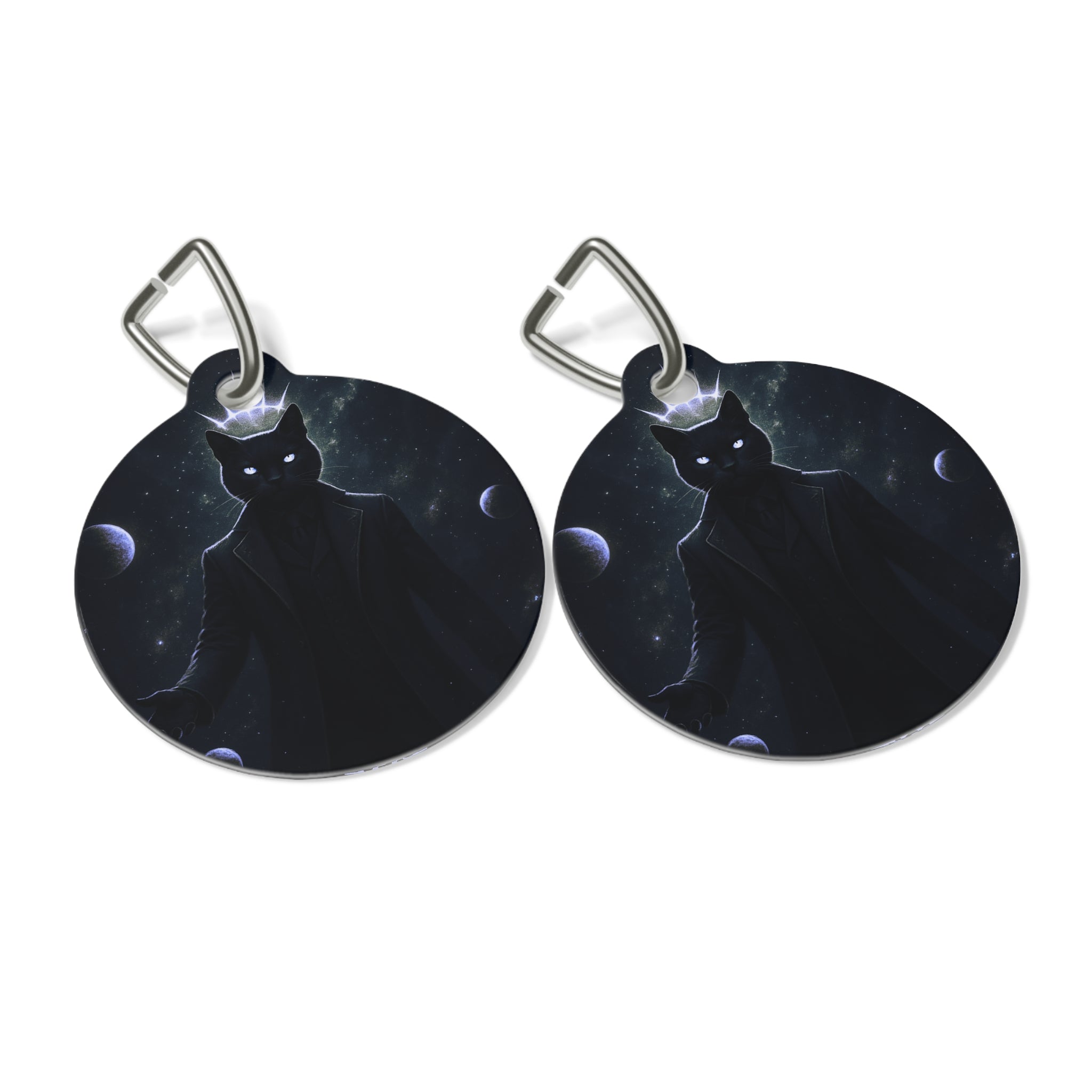 The CatFather™ “Signature Cosmic Don Tag” | Dual-Side Personalized Cinematic Tag