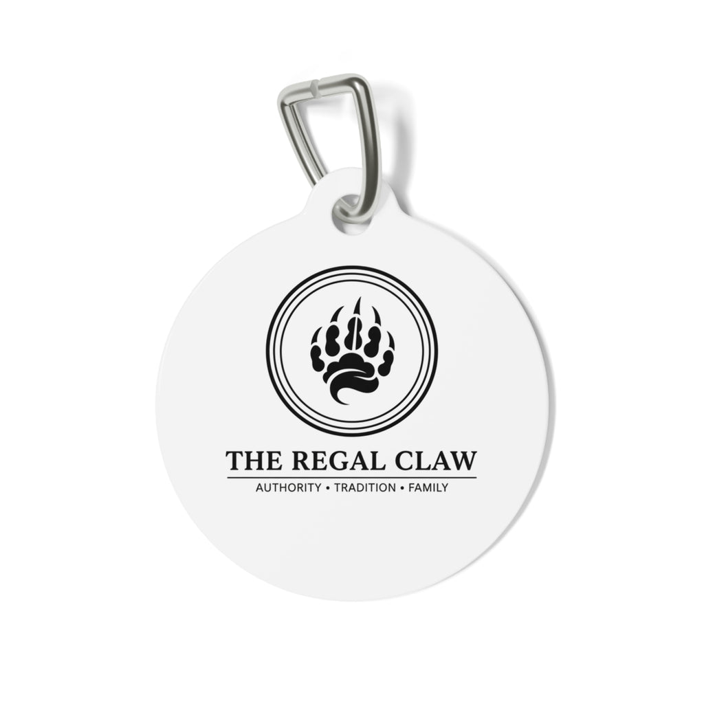 The CatFather™ “The Regal Claw” Pet Tag — Authority. Tradition. Power.