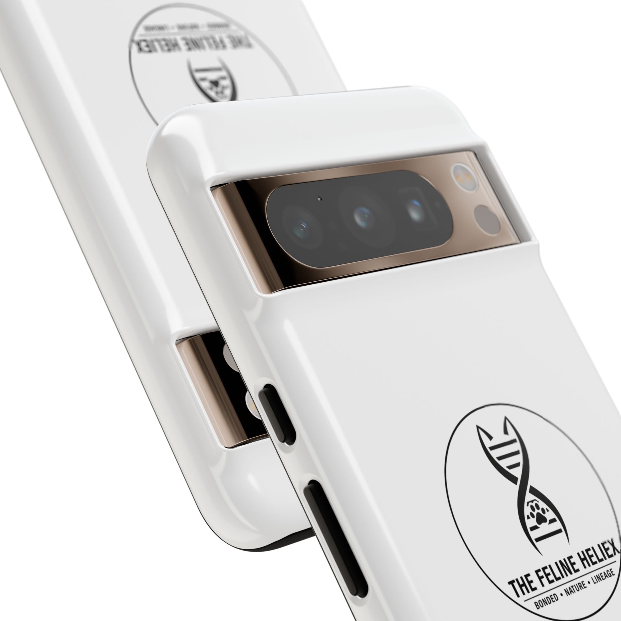 The Feline Heliex – Luxury Dual-Layer Phone Case | The CatFather Genetic Division